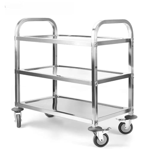 CARTNOVA‚Restaurant & Hotel Food Trolley - 3-Tier Stainless ...