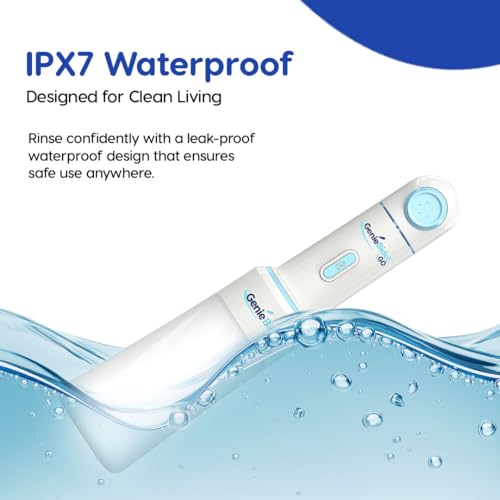 GenieBidet Upgraded 2025 Portable Bidet Rechargeable - Handheld Toilet Bidet Sprayer. On-The-Go Cleaning - Electric Sprayer for Women and Men. Personal Hygiene Cleaning/Postpartum Care. thumbnail 7