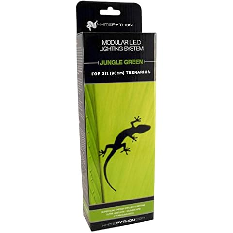 White Python LED Light Kit, 90 cm, Jungle Green Cover