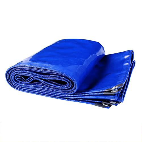 Regenfeste Abdeckplane Gartenabdeckung Sonnenschutz Mehrzweck-Plane Heavy Duty Woven Sheet Reißfest 0,4 mm dick für LKW Außen Terrasse (Size:4 * 6m) Cover