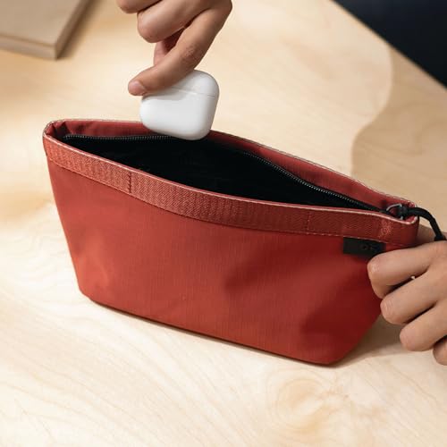 Image of DailyObjects Pivot Carry All Pouch for Men & Women | Storage Slip Pockets |Lightweight|Water Resistant|Portable| Recycled Nylon Zippered | Concealed Handles