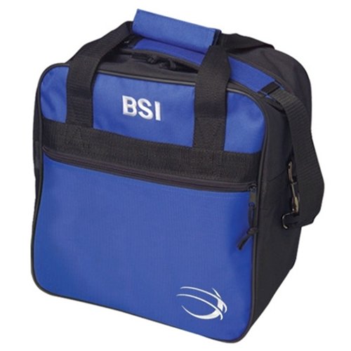 Bowlers Superior Inventory BSI Solar II Single Ball Bowling Bag- Black/Royal