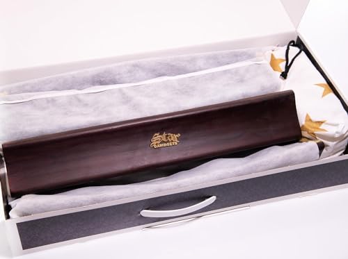 Star-Premium handgefertigtes Oval Rummy Set, Curved Romme, Okey Set, aus massiv Buchenholz mit Melamin-Spielsteinen und Stabiler Tragetasche