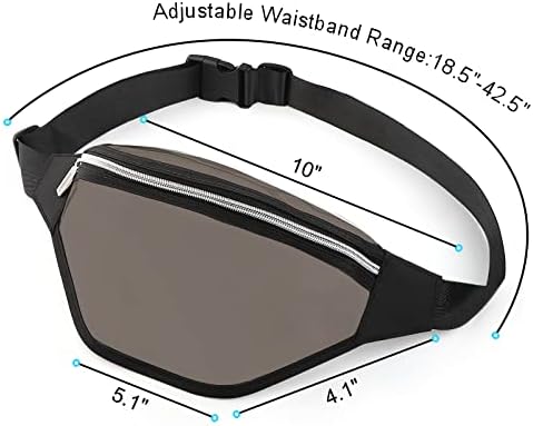 Clear Fanny Pack,TPU Clear Crossbody Bag Stadium Approved,Clear Purse Transparent Adjustable Belt Bag for Women,Men,Sports Events,Travel,Shopping and Outdoor(Black) 2 Clear Fanny Pack,TPU Clear Crossbody Bag Stadium Approved,Clear Purse Transparent Adjustable Belt Bag for Women,Men,Sports Events,Travel,Shopping and Outdoor(Black)