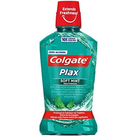 Colgate Plax Enjuague Bucal con Protección contra Placa Bacteriana sin Alcohol y Sabor a Menta Cover