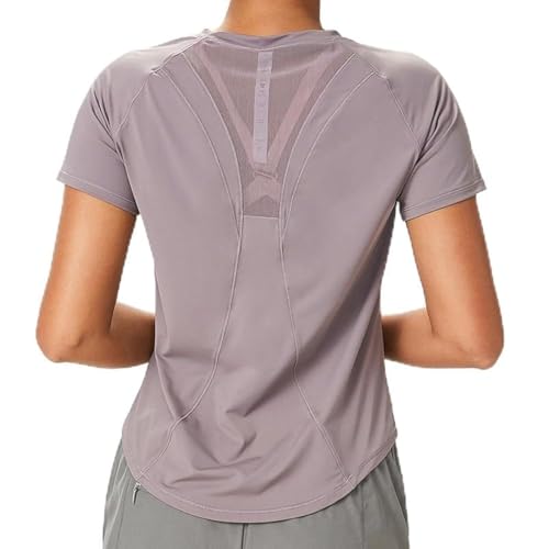 Shed AeroMesh Women's Workout Tops: Breathable Shirts for Athletic Running,