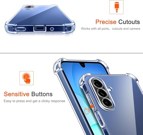 Image of ShieldTech Back Cover Case for Samsung Galaxy F18 5G | Camera Protection | Transparent Mobile Phone Back Case Cover for Samsung Galaxy F 18 5G | Samsung F18 5+G TPU Transparent Back Cover Case