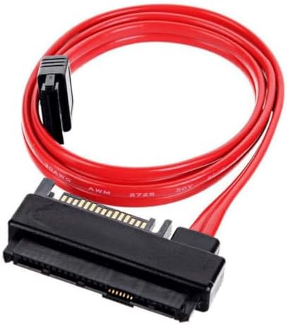 chenyang SAS 29Pin SFF-8482 Male to 7Pin SATA Male Hard Disk Drive Raid Cable Adapter with 15Pin SATA Power Port 50cm