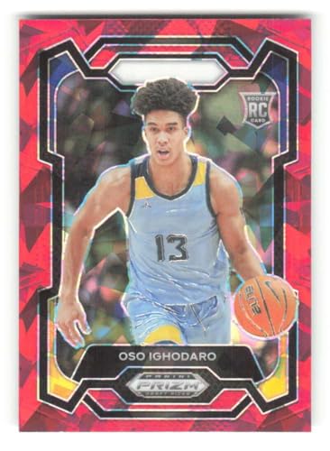 2024-25 Panini Prizm Draft Picks Prizms Red Ice #18 Oso Ighodaro Marquette Golden Eagles NCAAA Basketball Trading Card