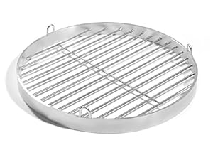 90cm Grill mit Halteösen, Edelstahl V2A Schwenkgrill, Schwenker Grillrost Feuerschalen Grillschalen Rundgrill