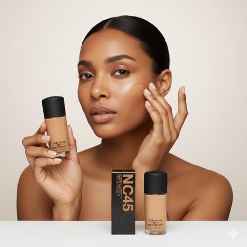Image of Professional Waterproof Oil-Free Long-Lasting Full Coverage Matte Foundation (STUDIO FIX-NC-45)