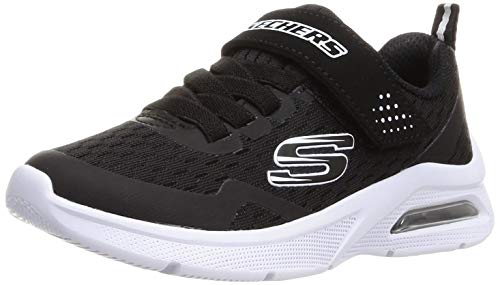 Skechers Herren Microspec Max Torvix Sneaker, Black Textile Trim, 37 EU