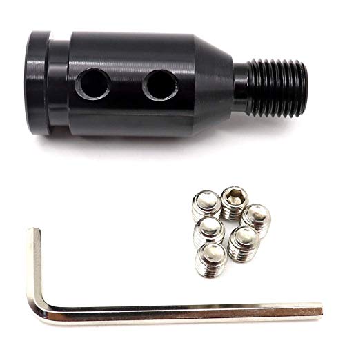 Secosautoparts Shifter Knob Adapter Universal Car Shift Knob Adapter Aluminum Alloy Gear Shift Knob Adapter For Non-Threaded Shifters M12X1.25 Compatible With Bmw Mini Replaces# Sk183A-Bk Black #TOP6