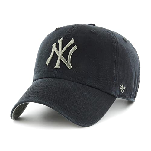 '47 New York Yankees Black MLB Ballpark Camo Clean Up Cap - One-Size