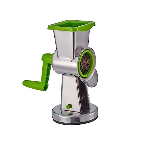 PRETYZOOM Râpe à Fromage Rotative Acier Inoxydable Râpe Manuelle Pour Légumes Et Fromage Tambours Interchangeables