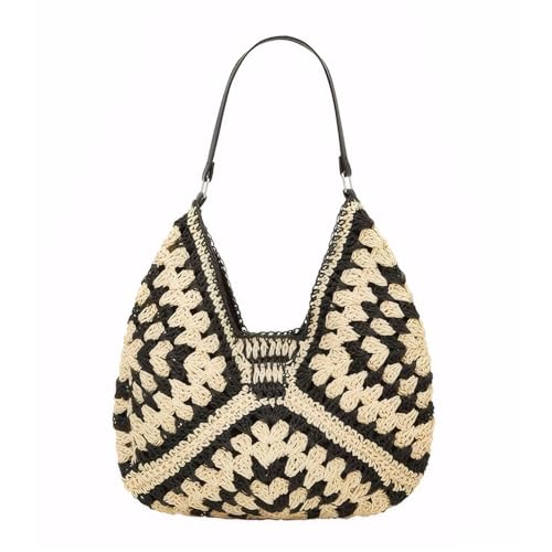 Bolso Hobo de Paja tejido para mujer miniatura 1