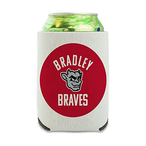 Bradley University Braves Can Cooler - Drink Sleeve Hugger Collapsible Insulator - Beverage Insulated Holder