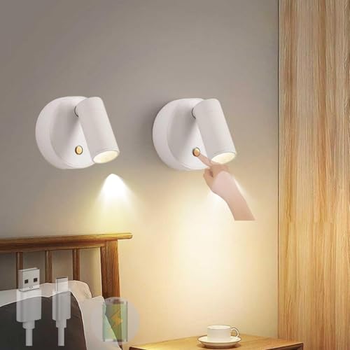 Lámpara de pared sin cables con batería de 2000 mAh que soluciona la falta de enchufes en casa