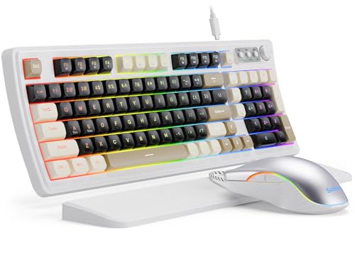 Clavier et souris de jeu SABLUTE finitions de qualité supérieure et repose-poignet cuir