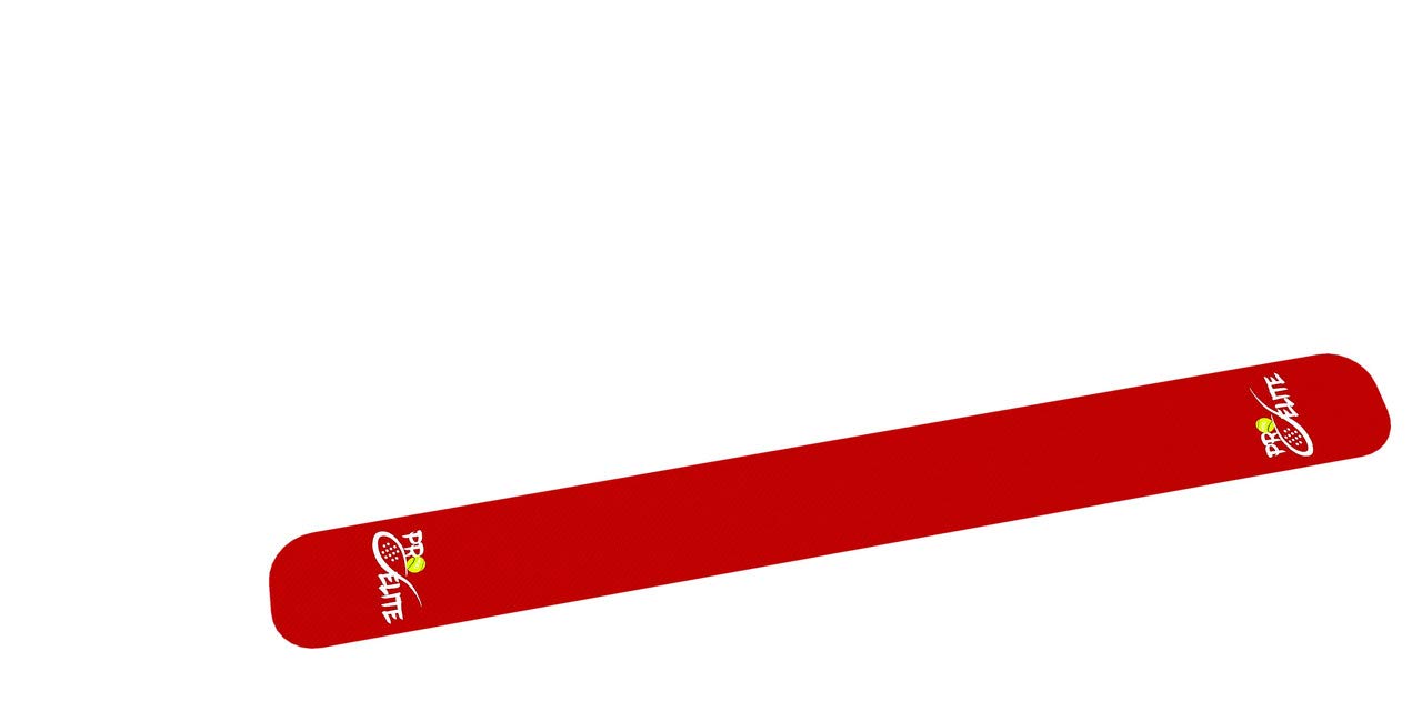 Protector Pala de Padel | Rojo Textura Rugosa | Autoadhesivo | Evita Golpes y Rayaduras, Tecnología de Absorción de Impactos | Pro Elite | 36,2cm x 5,3cm x 0,6cm
