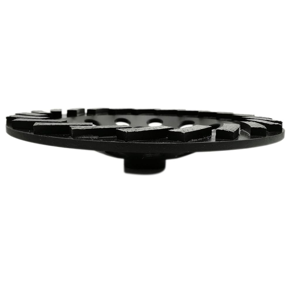 2 piezas de muela de copa de diamante segmentada Turbo Row para hormigón, piedra dura, conexión M14, diámetro de 180 mm, 7 pulgadas, 2 piezas de 180 mm, 7 pulgadas, 1