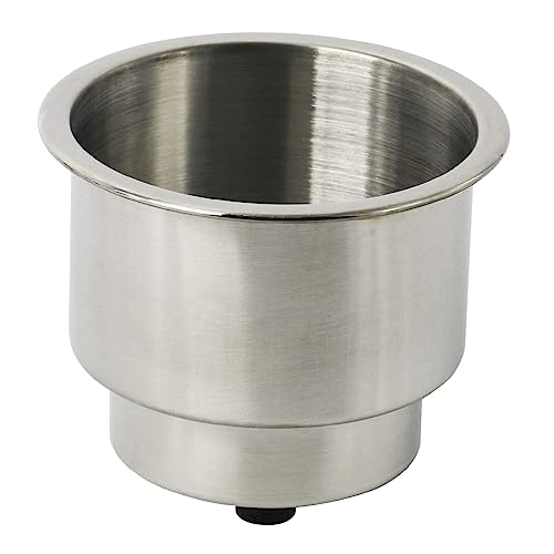 Porte-gobelet de bateau en acier inoxydable robuste avec drain pour camping-car - 3