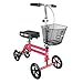 KneeRover Steerable Knee Scooter Knee Walker Crutch Alternative in HOT PINK