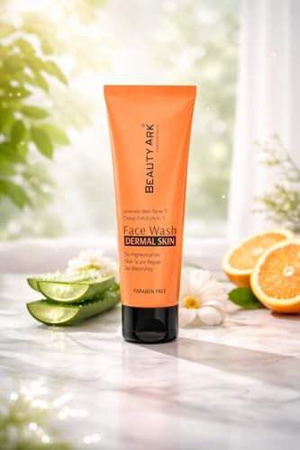 Image of BEAUTY ARK Dermal Skin Lightening Face Wash for De-Pigmentation, Skin Scare Repair, De-Blemishes, Hydration (100 ml)