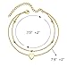 choice of all Gold Anklet Bracelet for Women Heart Ankle Chain Foot Jewelry (D:Gold 2 Layer)