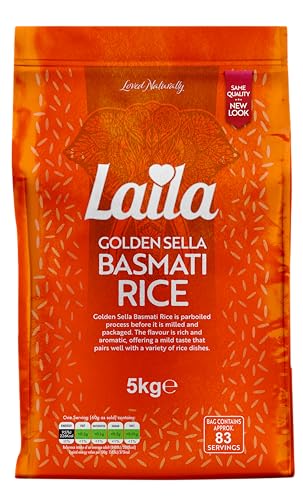 Laila Golden Sella Basmati Rice Long Grain 5kg