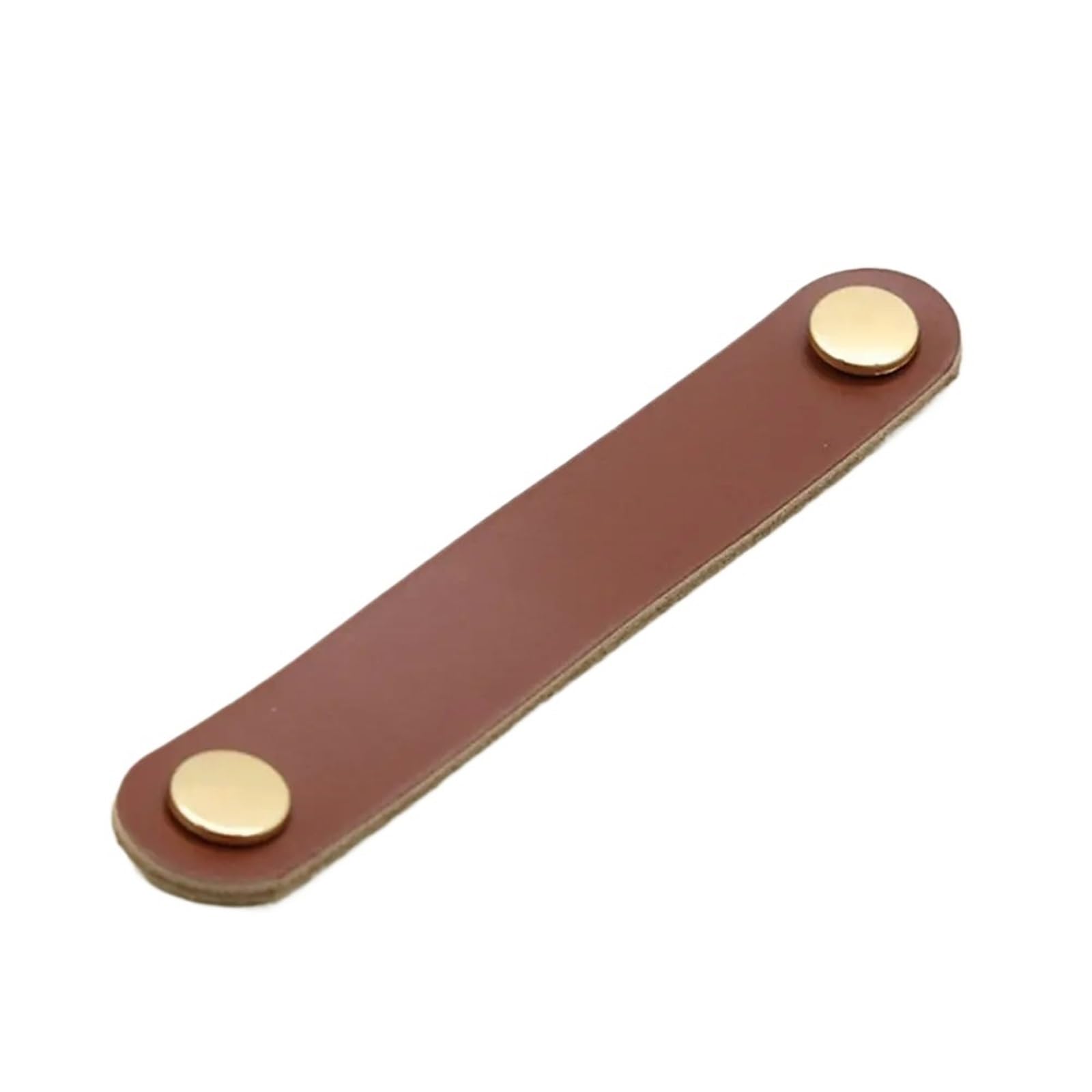 Cqahdsevf Brown Leather Drawer Pulls, Leather Furniture Drawer Handles Multicolor(Brown)