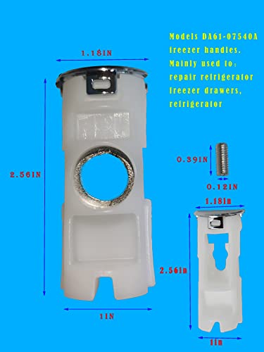 Da61-07540 Compatible With Samsung Refrigerator Ome Parts Frozen Handle Support Kit For Ap5578979 3160453 Ps4145181 A-Counter New White #TOP1