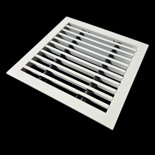 Image of Premium Central air Conditioning Grille- Linear Bar Grilles - Aluminium Powder Coated Grill, Ventilation Grill, Home Grill, ac Jali, Grill for Wall, Sidewall and Ceiling (6 inch * 6 inch)