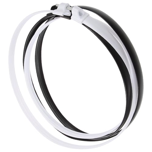 DOITOOL 2 Aros Fijos de Plástico Negro Accesorios Resistentes y Fáciles de Instalar para Ventilador Eléctrico Anillos de Fijación para Ventiladores de 16 Pulgadas, Pack de 2 Piezas