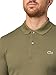 Lacoste Men's L.12.12 Long Sleeve Slim Fit Green Croc Polo, Olive, XX-Large