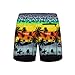 Summer Palm Tree Mens Swim Trunks with Compression Liner Yellow Orange Gray 2-in-1 Swimming Board Shorts 5 inches Inseam Retro Fashion Vintage Stretch Quick Dry Bathing Suits Beach Swimsuit -S