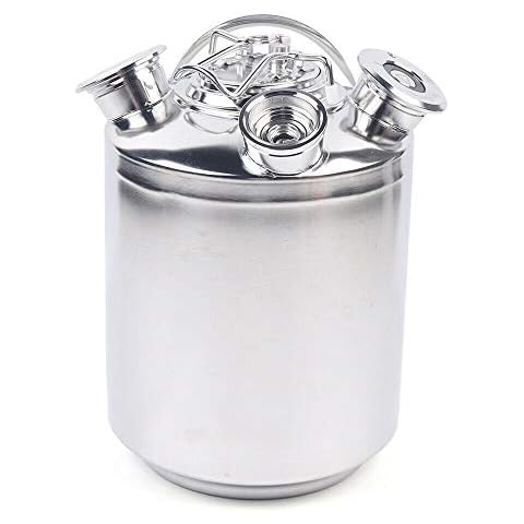OUKANING Barril de Limpieza de Cerveza de Acero Inoxidable 304 Cover