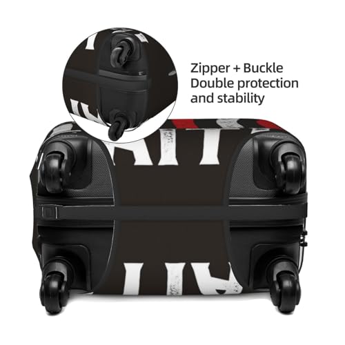 USA Flag Cross Luggage Cover Washable Elasticated Luggage Covers for Suitcase TSA Approved Stylish Scratch Resistant Luggage Case Protector3