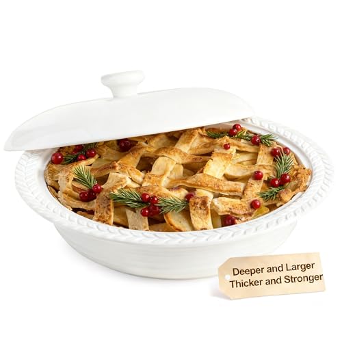 Cormomu 11-inch Deep Dish Pie Pan with Lid