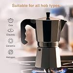 VonShef 6-Cup Stovetop Coffee Maker | Italian Moka Pot