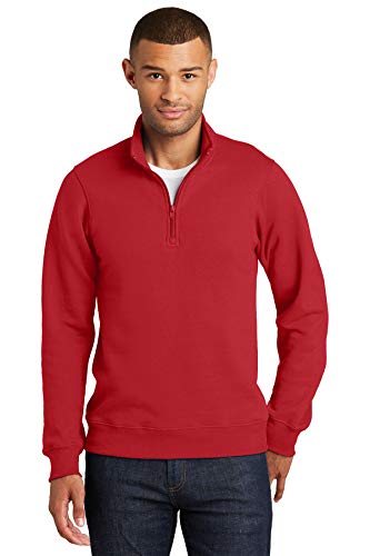 Port & Co Men's Fan Favorite Fleece 1/4-Zip Pullover Sweatshirt