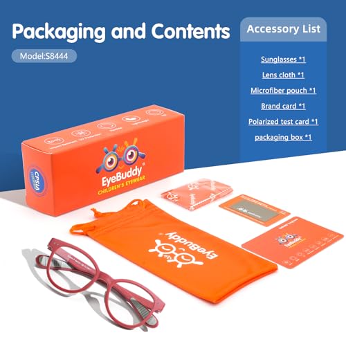 Image of EYEBUDDY Blue Light Glasses for Kids Boys Girls,Computer Gaming Bluelight Glasses,Fake Glasses for Ages 2-12