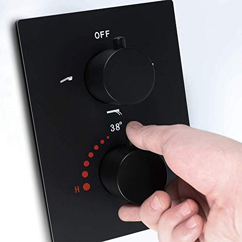 Ensemble de douche carrée ui pour stopper les variations de température - 6