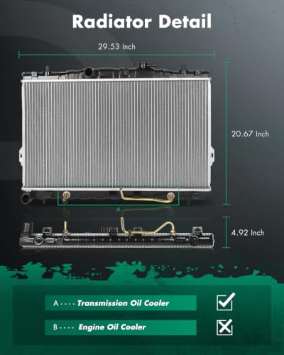 Image of SCITOO Car Radiator compatible with Hyundai