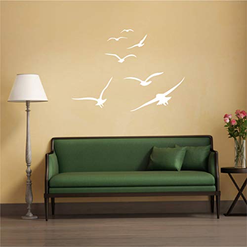 Vinilos Decorativos de Pájaros Voladores, Blanco miniatura 3