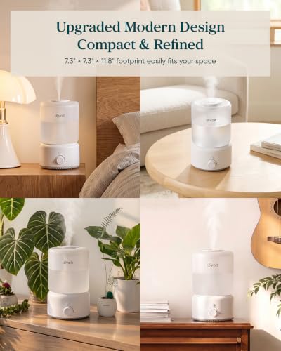 Image of Levoit Humidifiers for Bedroom 3.2L for Large Room, Dishwasher Safe