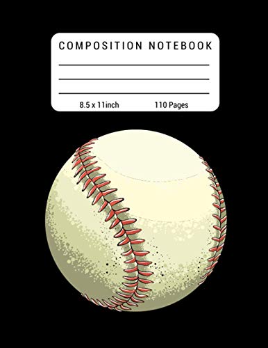 Composition Notebook: Baseball Composition Notebook for Teen Boys - Cool Sports Journal - Wide Ruled