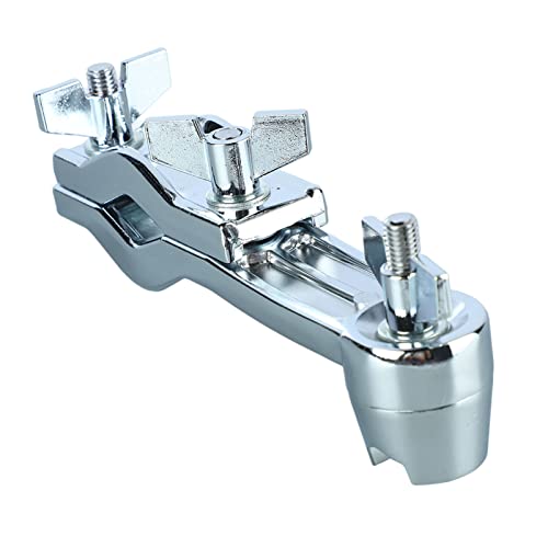Abrazadera para Batería de Metal con Ángulo Ajustable, Clip para Platillo, Multifuncional y Ahorra Espacio, para Partes de Batería e Instrumentos de Percusión miniatura 2