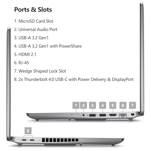 Dell Latitude 5550 15 Business AI Laptop, 15.6" FHD Computer, Intel Ultra 7 155U (Beat i7-1355U), 32GB DDR5 RAM, 1TB SSD, WiFi 6, Backlit Keyboard, Fingerprint Reader, Windows 11 Pro - Image 8