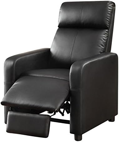 Coaster Home Furnishings Toohey Home Theater Push Back Recliner Black, 28.75"D x 32.5"W x 41.75"H (600181)